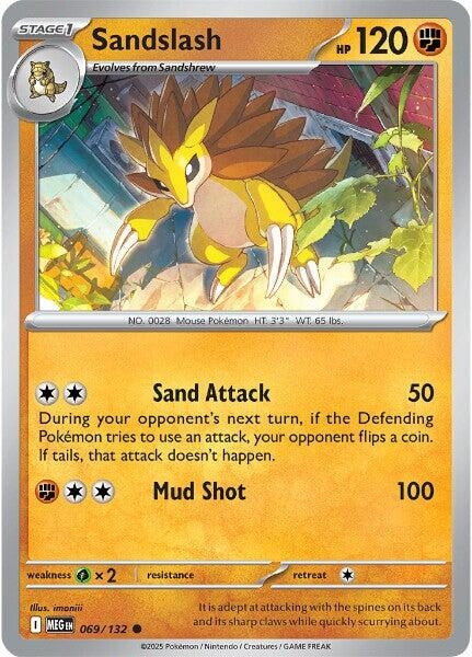 Image for Sandslash (069/132) (MEG) - Pokemon