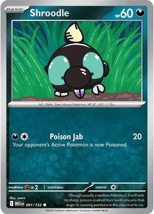 Image for Shroodle (091/132) (MEG) - Pokemon