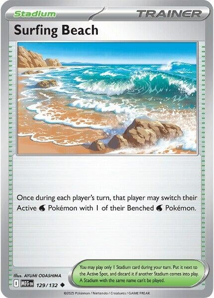 Image for Surfing Beach (129/132) (MEG) - Pokemon