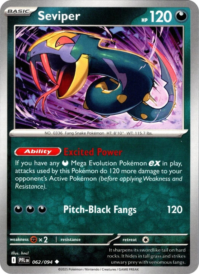 Image for Seviper (062/094) (PFL) - Pokemon