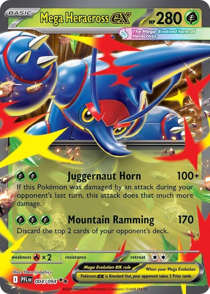 Image for Mega Heracross ex (004/094) (PFL) - Pokemon