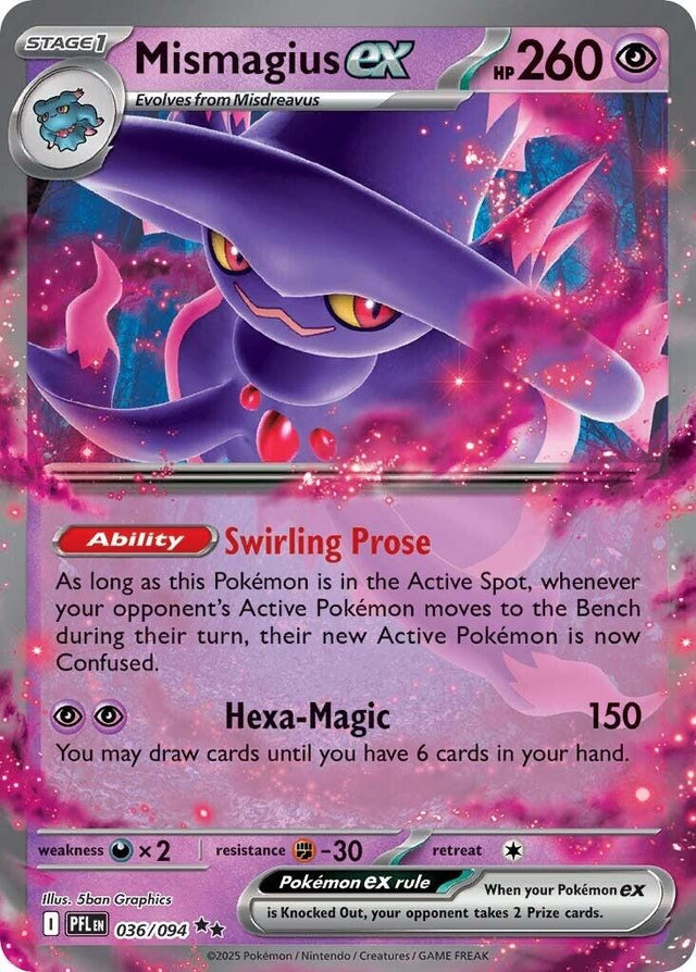Image for Mismagius ex (036/094) (PFL) - Pokemon