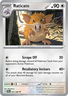 Image for Raticate (061/088) (POR) - Pokemon