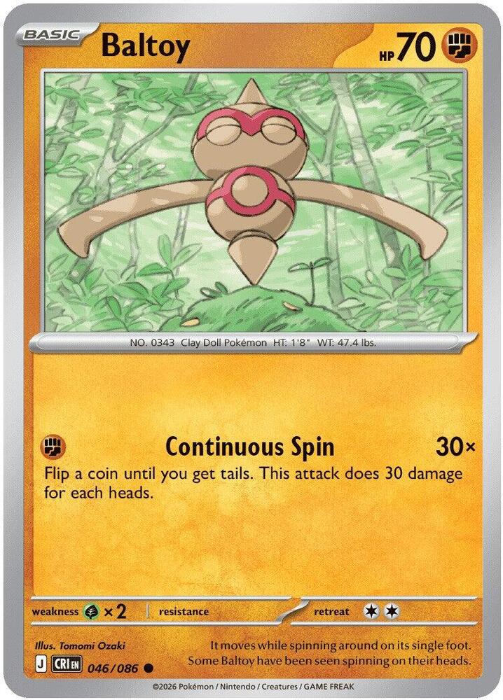 046/086 Baltoy ME04: Chaos Rising (CRI) NM