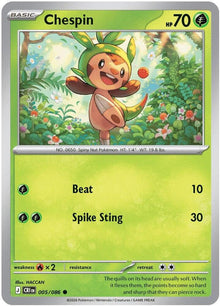 005/086 Chespin ME04: Chaos Rising (CRI) NM