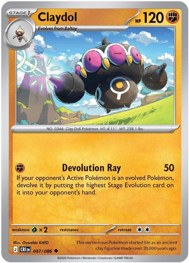 047/086 Claydol ME04: Chaos Rising (CRI) NM