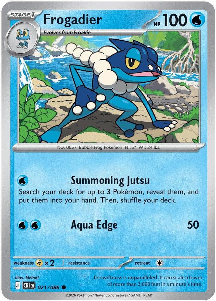 021/086 Frogadier ME04: Chaos Rising (CRI) NM
