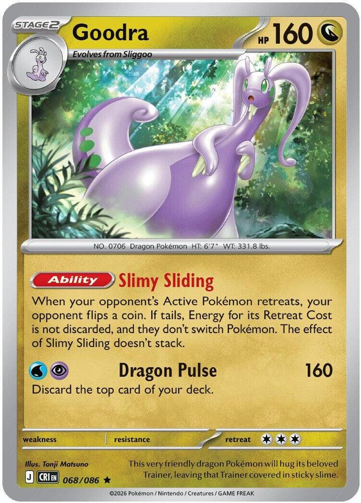 068/086 Goodra Holo ME04: Chaos Rising (CRI) NM