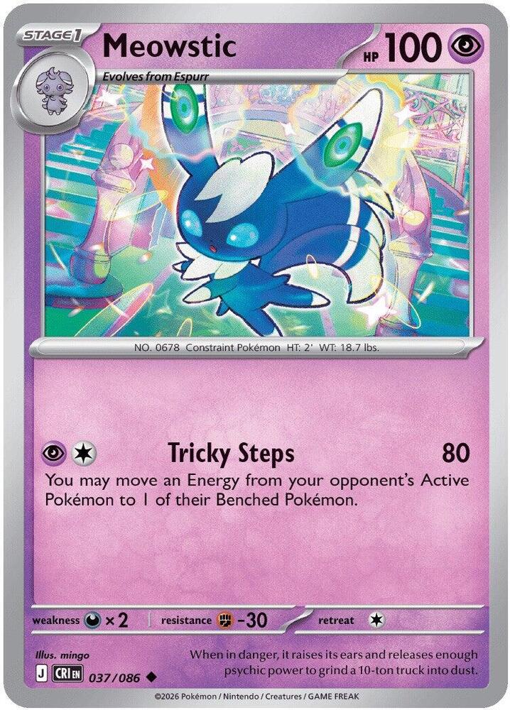 037/086 Meowstic ME04: Chaos Rising (CRI) NM