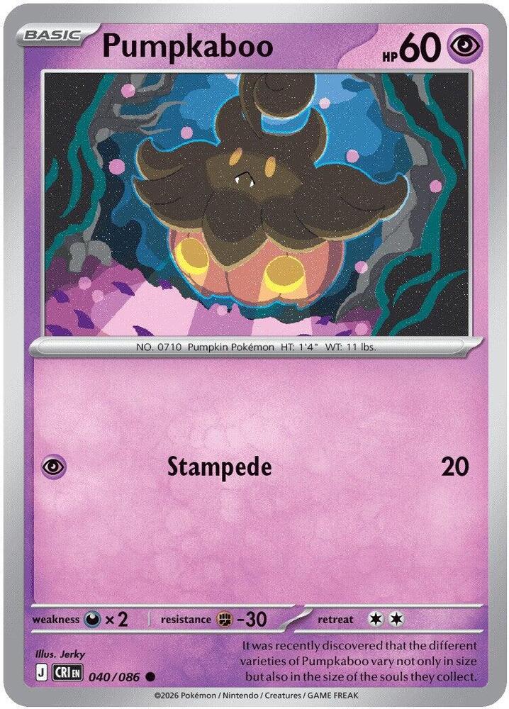 040/086 Pumpkaboo ME04: Chaos Rising (CRI) NM