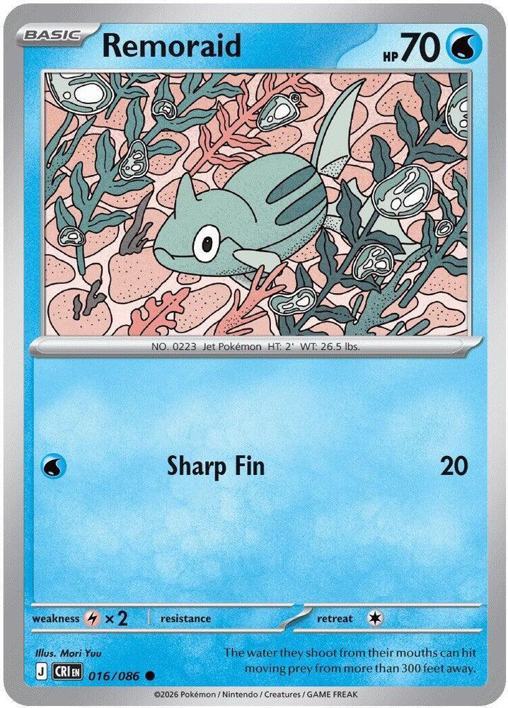 016/086 Remoraid ME04: Chaos Rising (CRI) NM