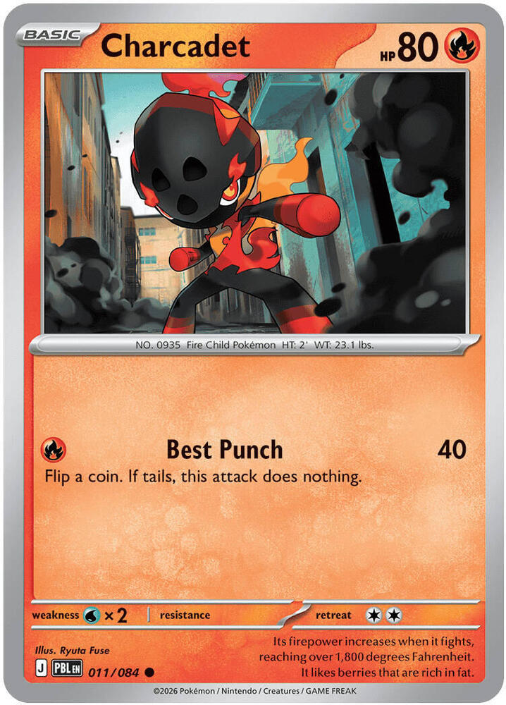 011/084 Charcadet ME05: Pitch Black (PBL) NM