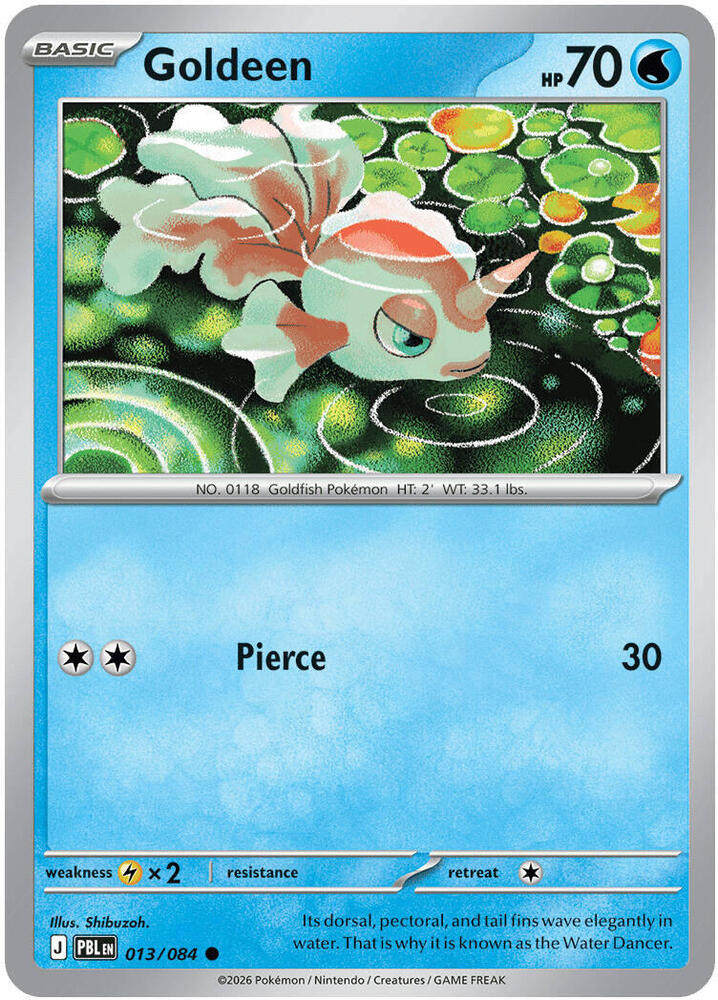 013/084 Goldeen ME05: Pitch Black (PBL) NM