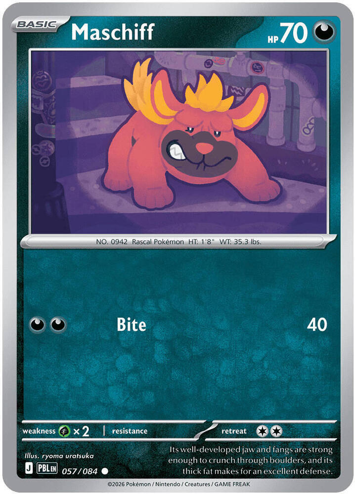 057/084 Maschiff ME05: Pitch Black (PBL) NM