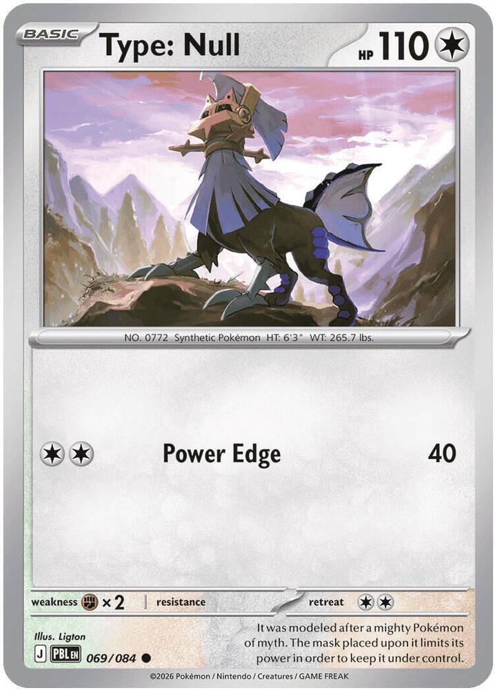 069/084 Type: Null ME05: Pitch Black (PBL) NM