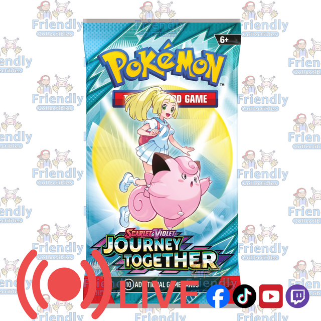 POKÉMON TCG Scarlet & Violet 9 Journey Together Booster Pack (LIVE)