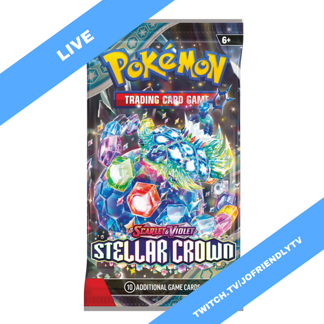 POKÉMON TCG Scarlet & Violet 7 Stellar Crown Booster Pack (LIVE)