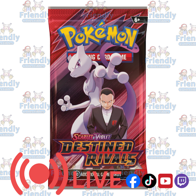POKÉMON TCG Scarlet & Violet 10 Destined Rivals Booster Pack (LIVE)