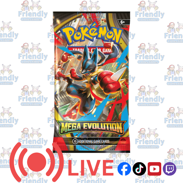 POKÉMON TCG Mega Evolution Booster Pack (LIVE)