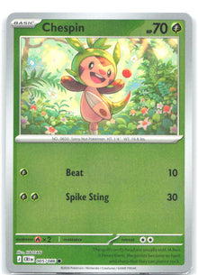 005/086 Chespin Reverse Holo ME04: Chaos Rising (CRI) NM