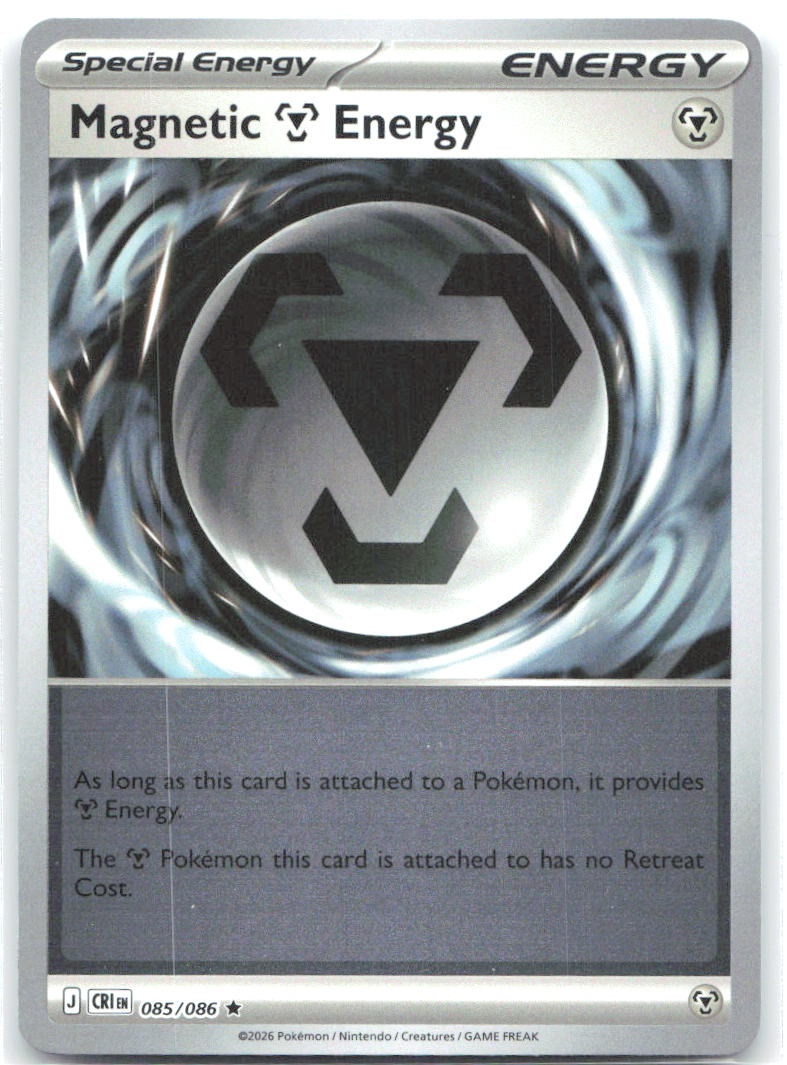 085/086 Magnetic Metal Energy Reverse Holo ME04: Chaos Rising (CRI) NM
