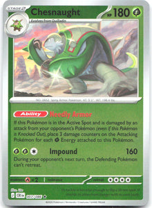 007/086 Chesnaught Reverse Holo ME04: Chaos Rising (CRI) NM