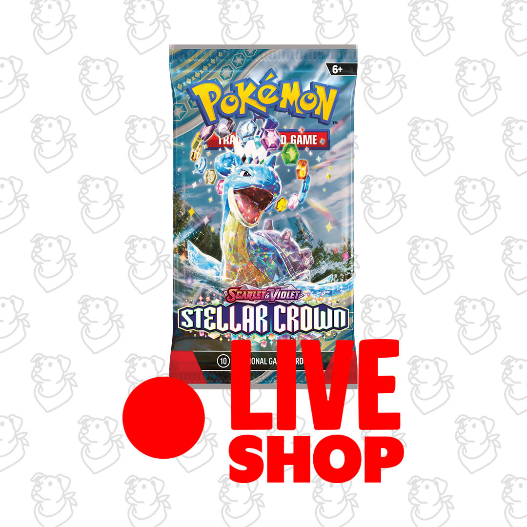 POKÉMON TCG Scarlet & Violet 7 Stellar Crown Booster Pack (LIVE) - Friendly Collectibles